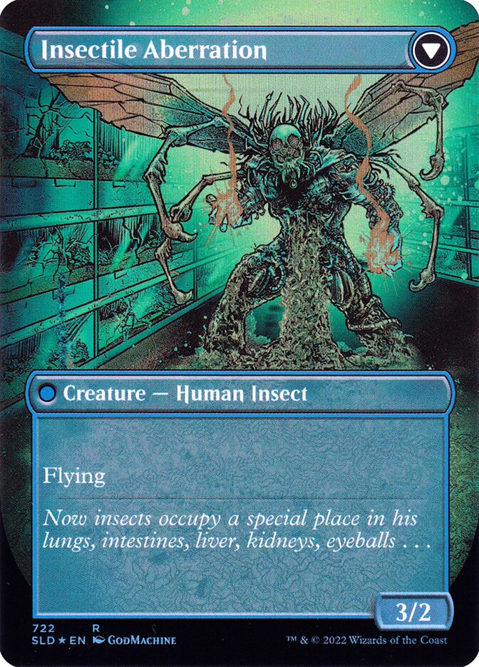 Delver of Secrets // Insectile Aberration, Secret Lair Drop Card Art