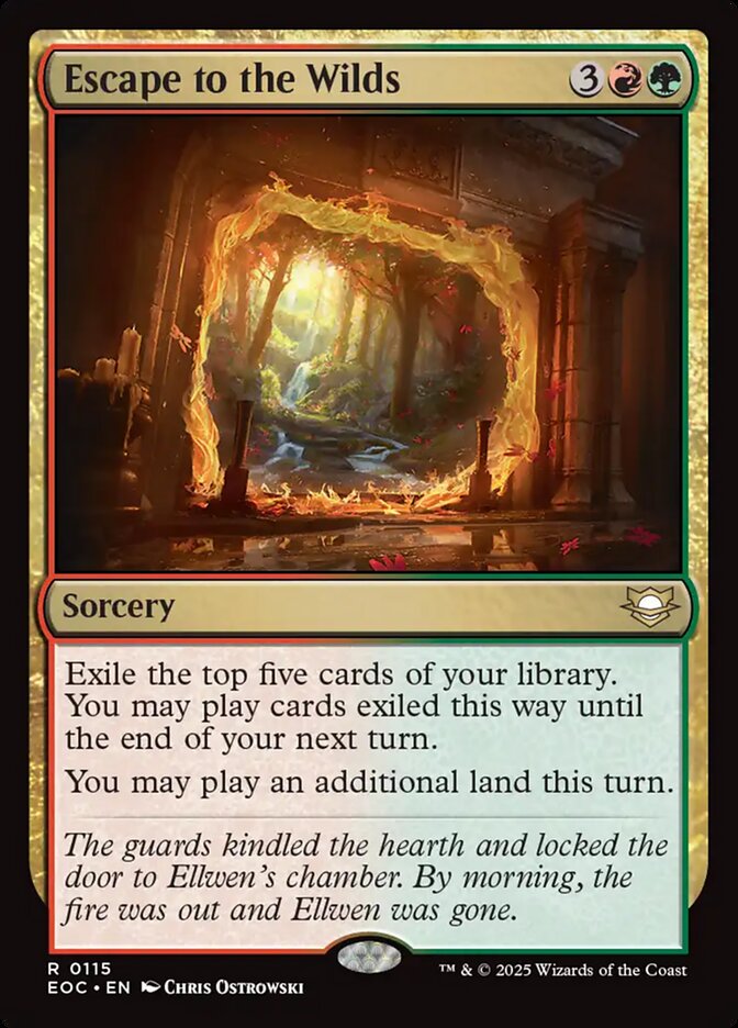 Escape to the Wilds, Edge Of Eternities Commander Card Art