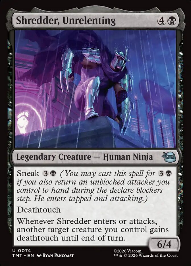 Shredder, Unrelenting, Teenage Mutant Ninja Turtles Card Art