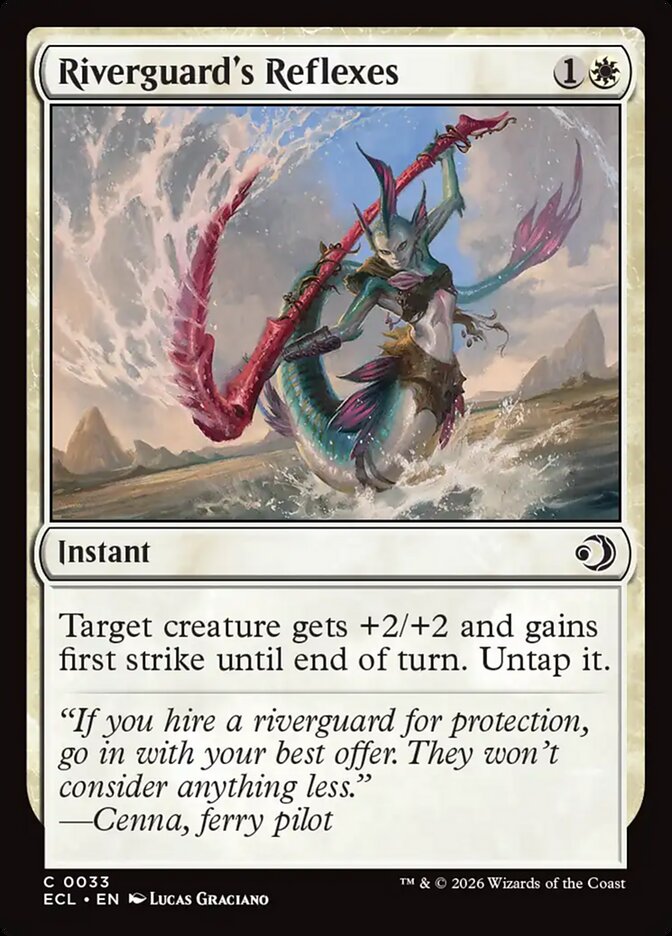 Riverguard's Reflexes, Lorwyn Eclipsed Card Art