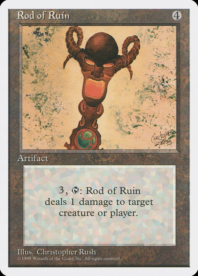 Rod of Ruin, Fourth edition Card Art
