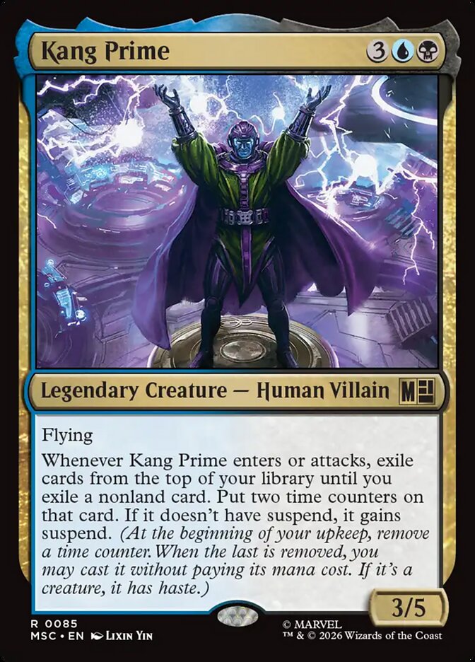 Kang Prime, Marvel Super Heroes Commander Card Art