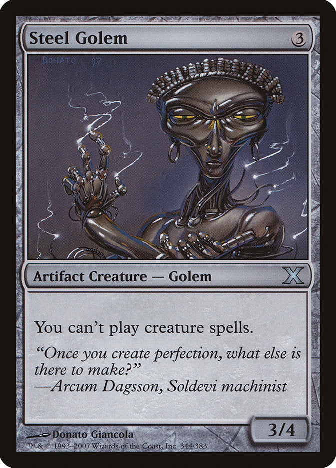 Steel Golem, Tenth Edition Card Art
