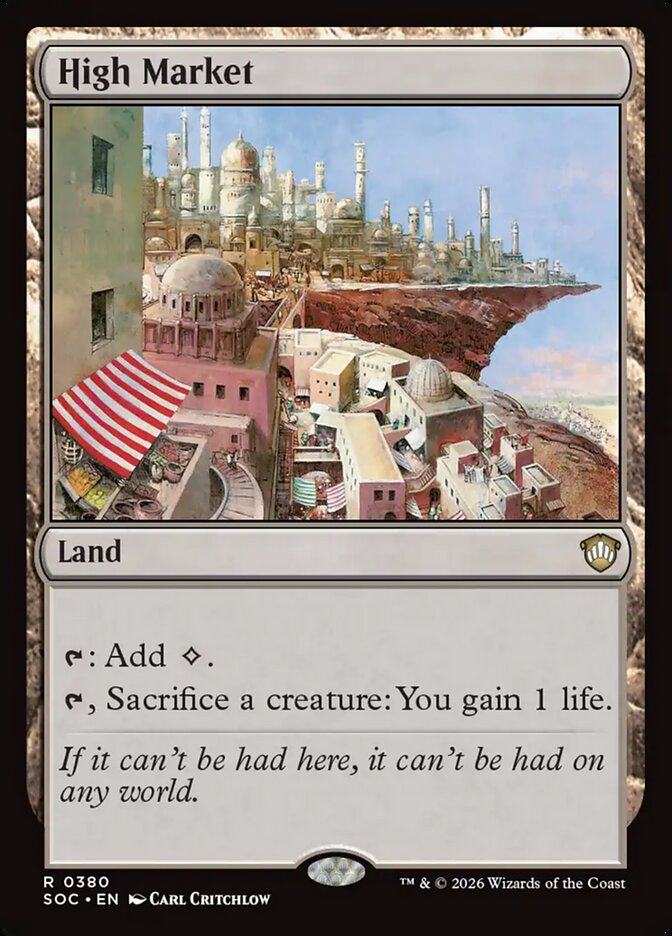 High Market, Secrets Of Strixhaven Commander Card Art