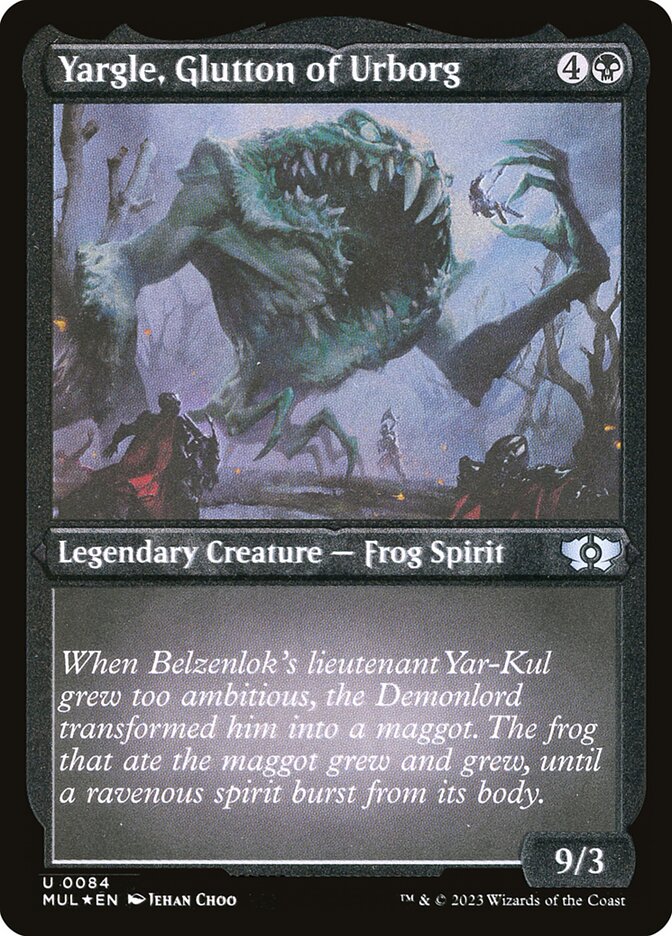 Yargle, Glutton of Urborg - Etched Foil