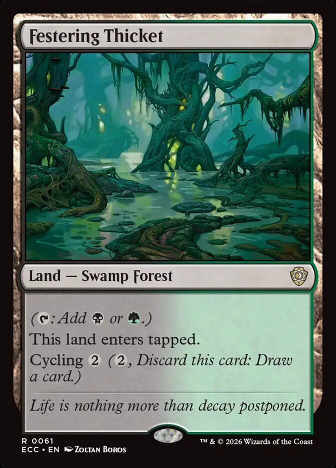 Festering Thicket, Lorwyn Eclipsed Commander Card Art