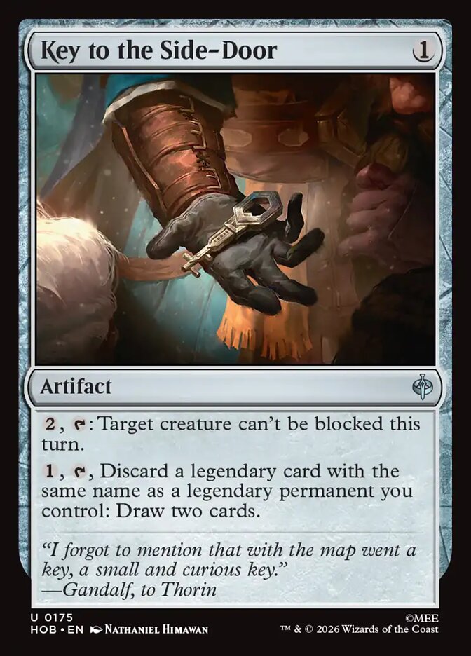 Key to the Side-Door, The Hobbit Card Art