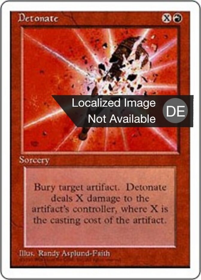 Detonate, Fourth Edition Card Art
