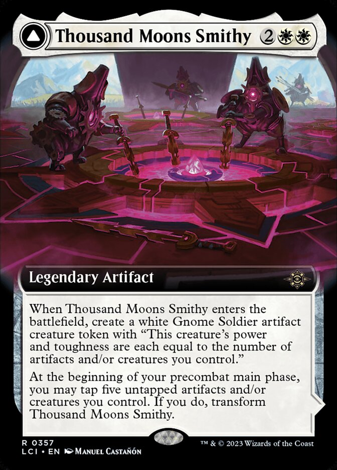 Thousand Moons Smithy // Barracks of the Thousand, The lost caverns of ixalan Card Art
