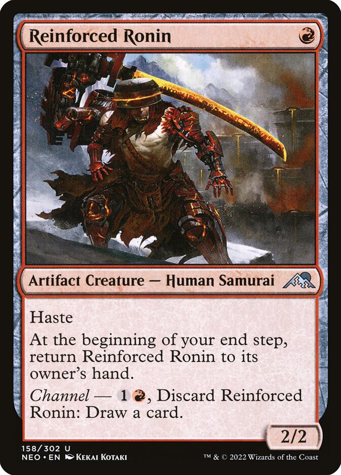 Reinforced Ronin, Kamigawa: Neon Dynasty Card Art