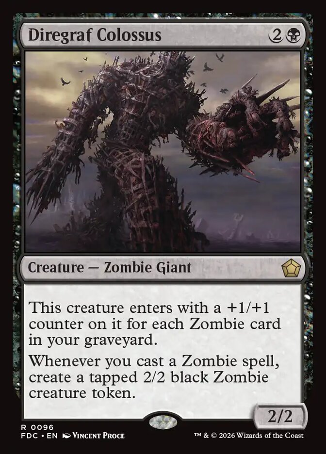 Diregraf Colossus, Foundations Commander Card Art