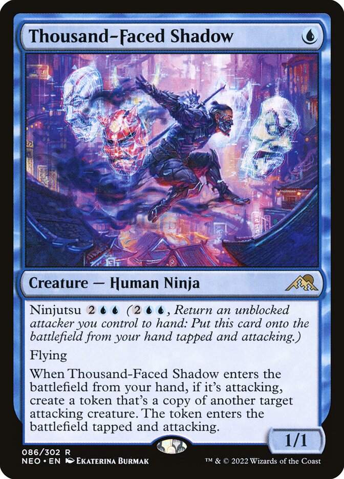 Thousand-Faced Shadow, Kamigawa: neon dynasty Card Art