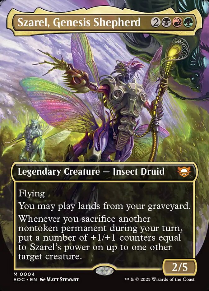 Szarel, Genesis Shepherd, Edge Of Eternities Commander Card Art