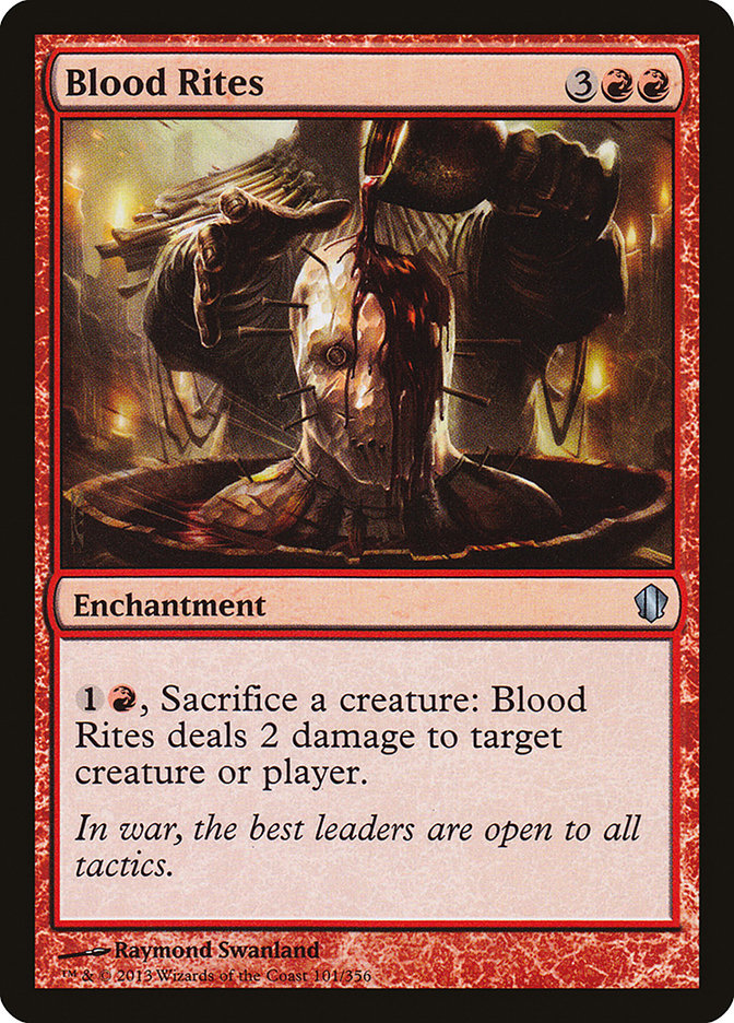 Blood Rites, Commander 2013 Card Art