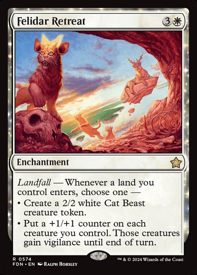 Felidar Retreat, Foundations Card Art