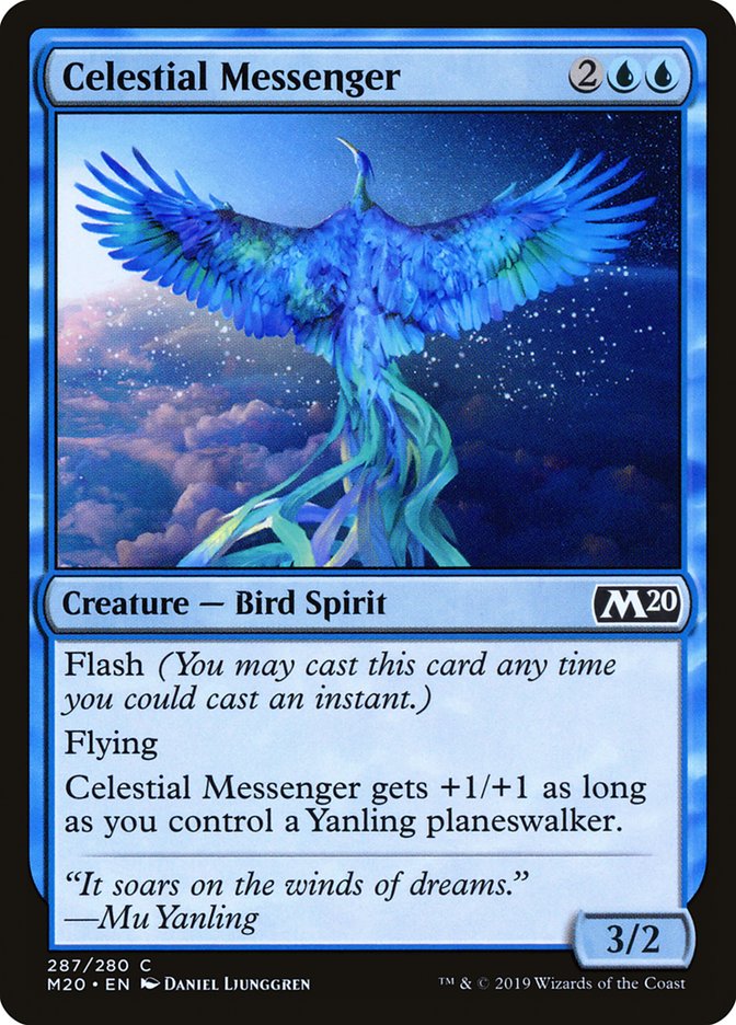 Celestial Messenger, Core Set 2020 Card Art