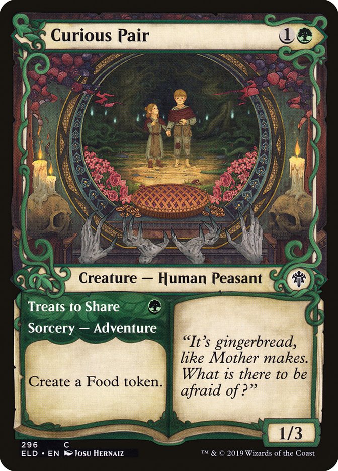 Curious Pair // Treats to Share, Throne of eldraine Card Art