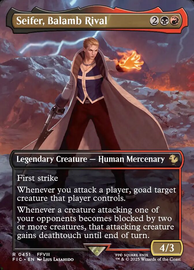 Seifer, Balamb Rival, Final Fantasy Commander Card Art
