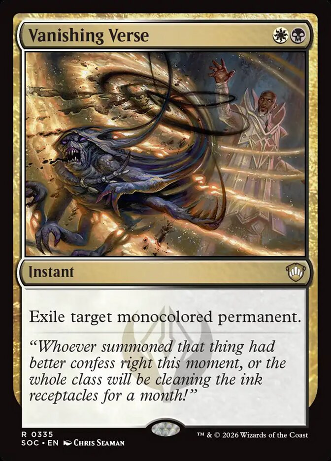 Vanishing Verse, Secrets Of Strixhaven Commander Card Art