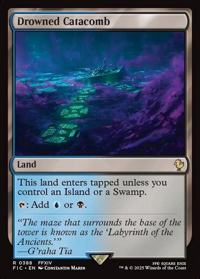 Drowned Catacomb, Final fantasy commander Card Art