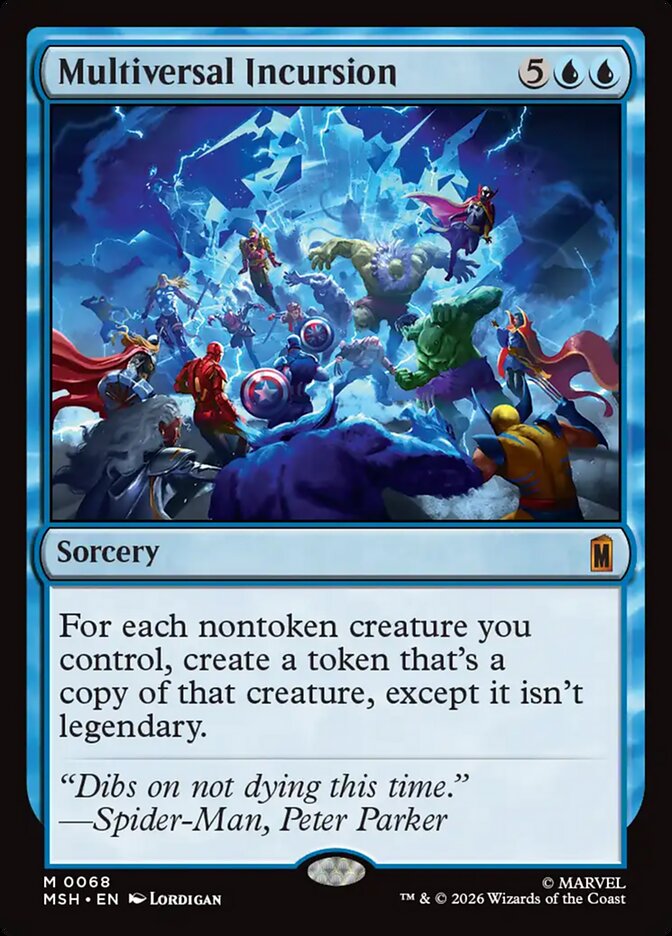 Multiversal Incursion, Marvel Super Heroes Card Art