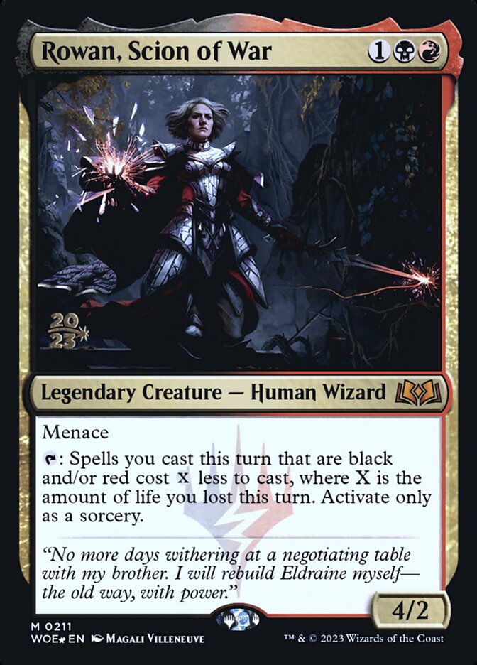 Rowan, Scion of War, Wilds Of Eldraine Promos Card Art