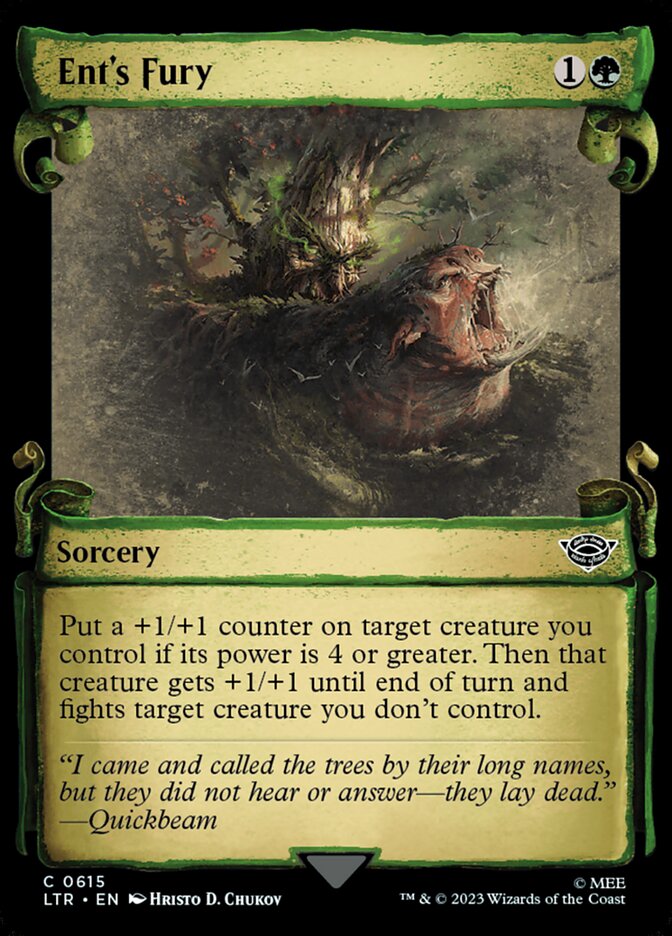 Ent's Fury, The lord of the rings: tales of middle-earth Card Art