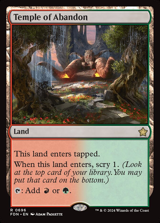 Temple of Abandon, Foundations Card Art