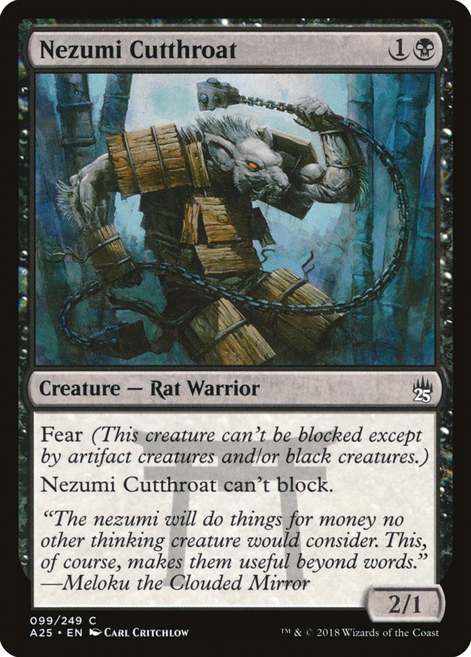 Nezumi Cutthroat, Masters 25 Card Art