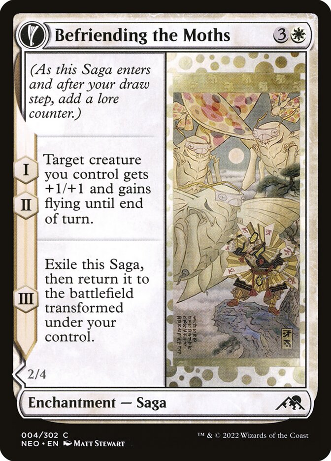 Befriending the Moths // Imperial Moth, Kamigawa: neon dynasty Card Art