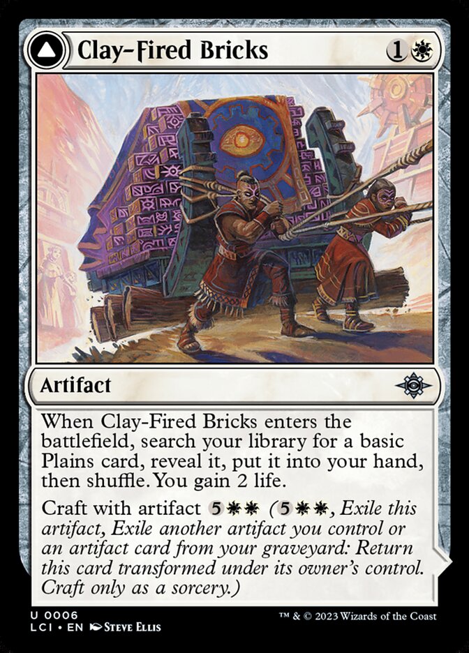 Clay-Fired Bricks // Cosmium Kiln, The lost caverns of ixalan Card Art