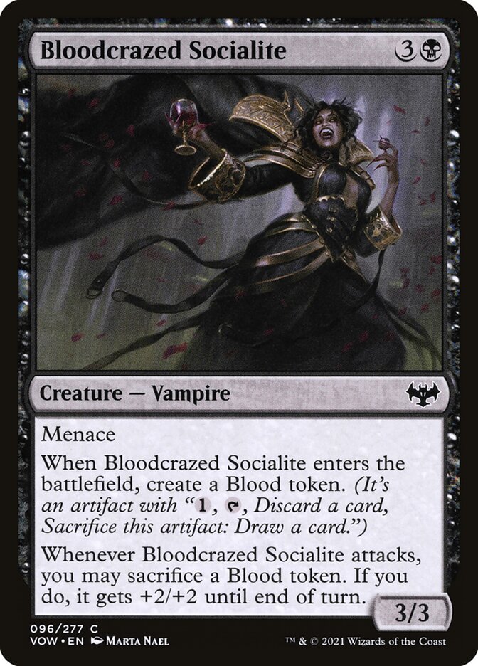 Bloodcrazed Socialite, Innistrad: crimson vow Card Art