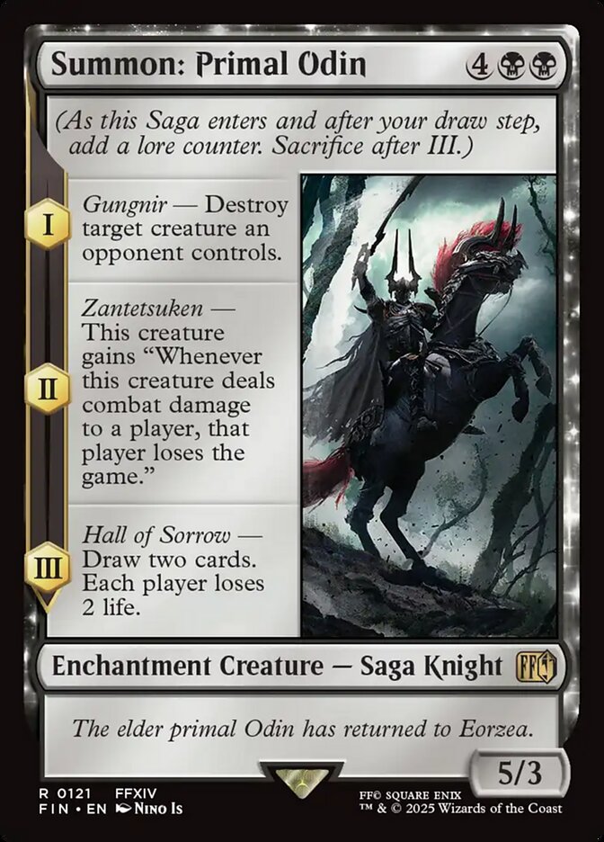 Summon: Primal Odin, Final fantasy Card Art