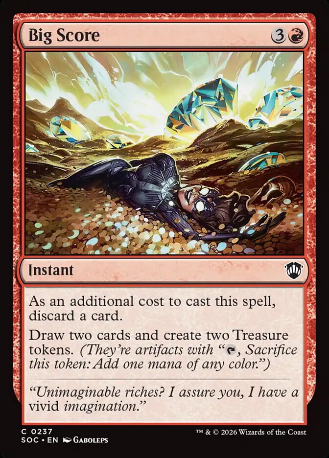 Big Score, Secrets Of Strixhaven Commander Card Art