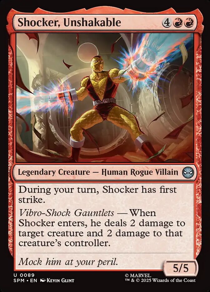 Shocker, Unshakable, Marvel'S Spider-Man Card Art