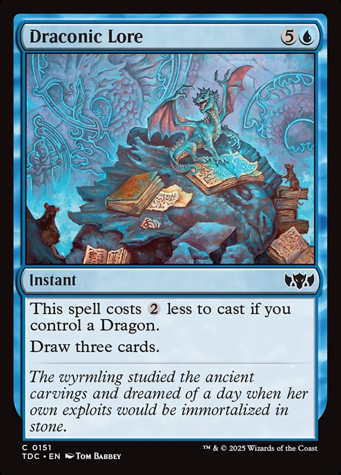 Draconic Lore, Tarkir: Dragonstorm Commander Card Art