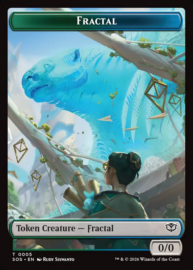 Fractal, Secrets Of Strixhaven Tokens Card Art