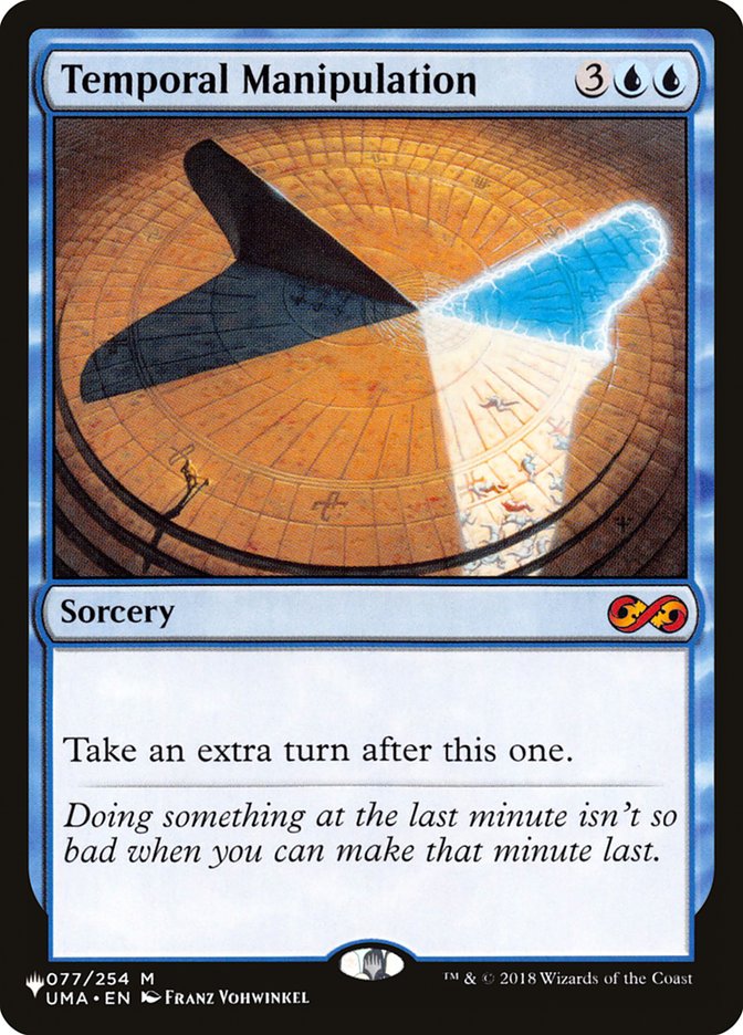 Temporal Manipulation, The list Card Art