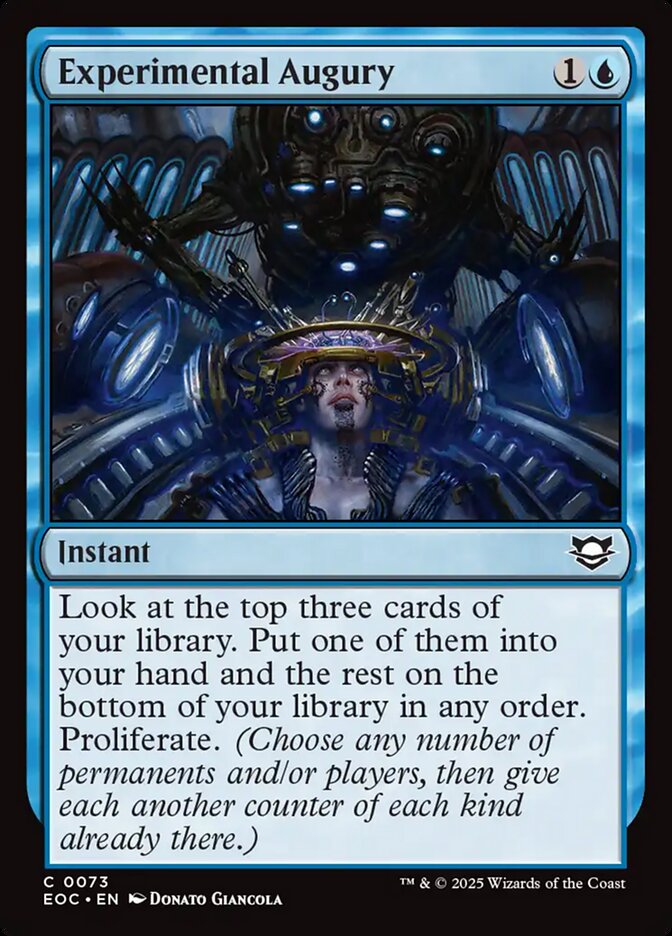 Experimental Augury, Edge Of Eternities Commander Card Art
