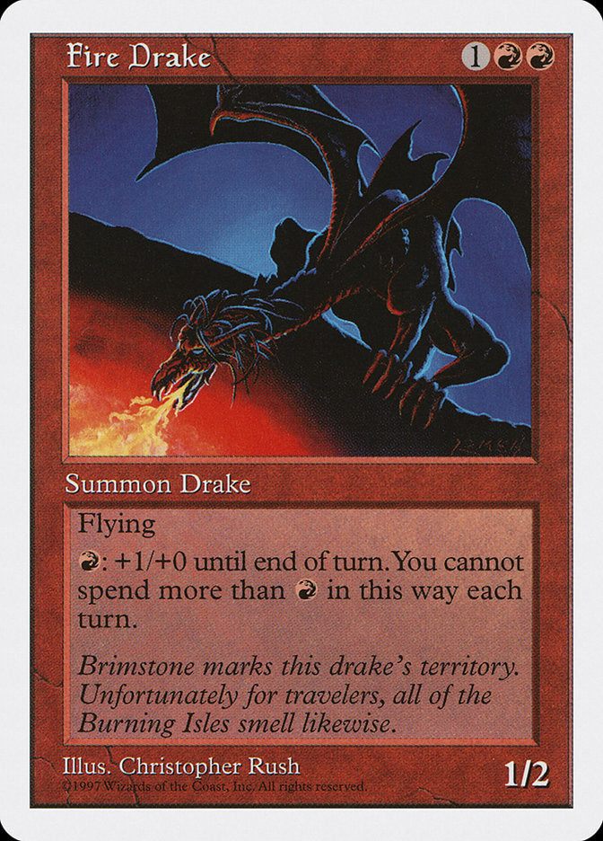 Fire Drake, Fifth Edition Card Art