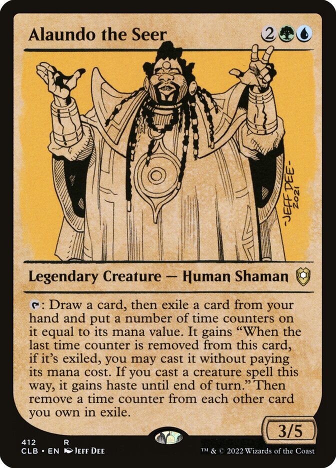Alaundo the Seer, Commander legends: battle for baldur's gate Card Art