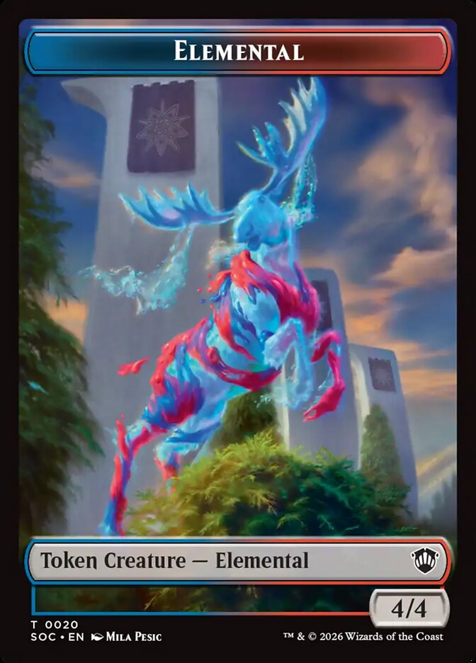 Elemental, Secrets Of Strixhaven Commander Tokens Card Art