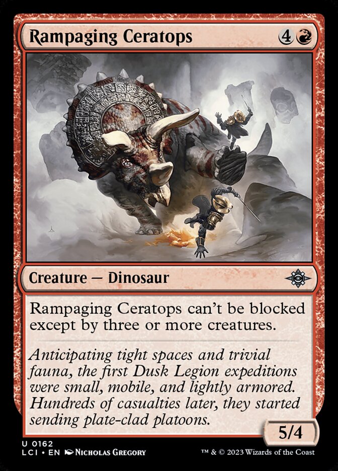 Rampaging Ceratops, The lost caverns of ixalan Card Art