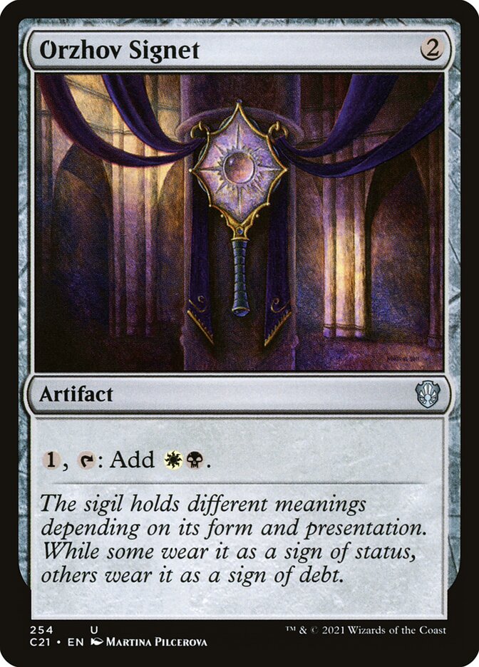 Orzhov Signet, Commander 2021 Card Art