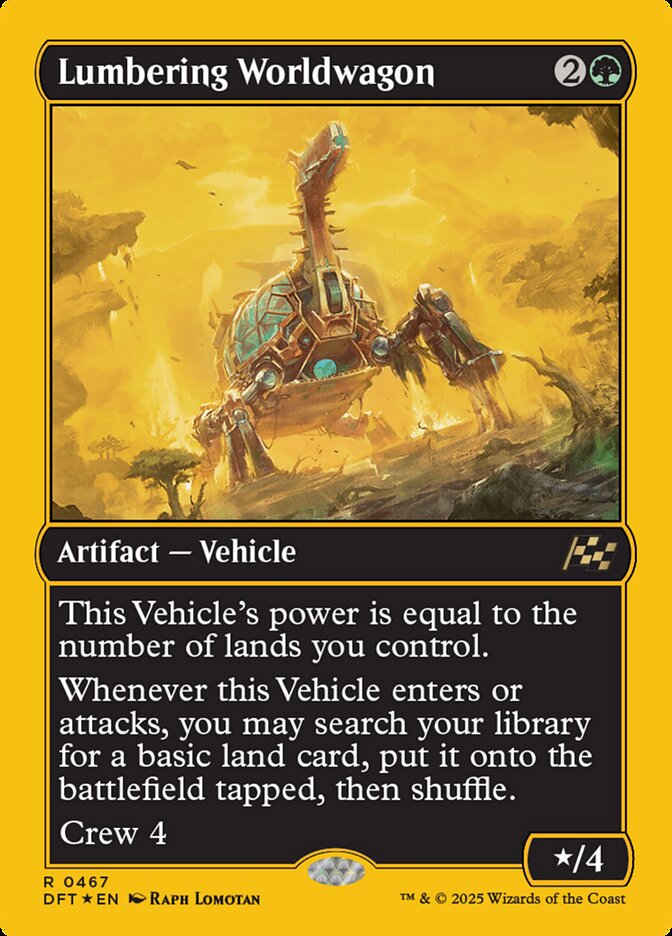 Lumbering Worldwagon, Aetherdrift Card Art