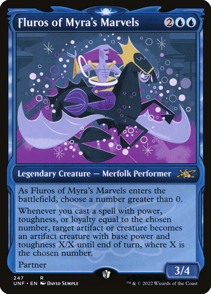 Fluros of Myra's Marvels, Unfinity Card Art