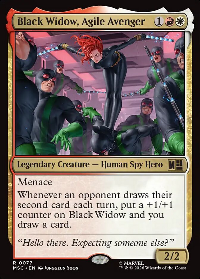 Black Widow, Agile Avenger, Marvel Super Heroes Commander Card Art