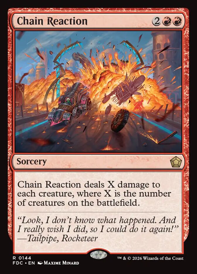 Chain Reaction, Foundations Commander Card Art