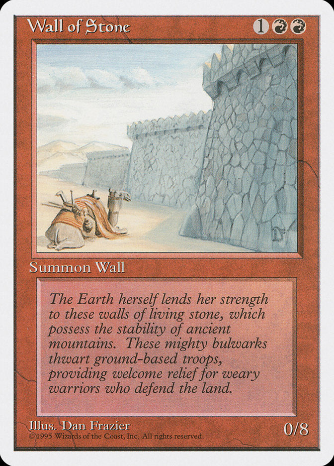 Wall of Stone, Fourth edition Card Art