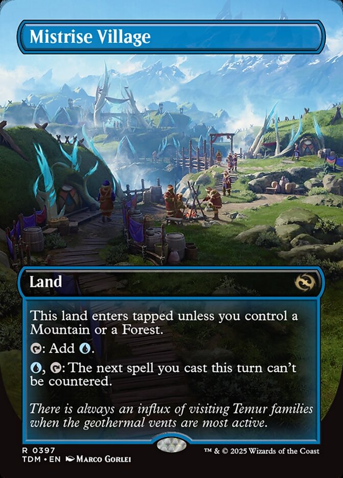 Mistrise Village, Tarkir: Dragonstorm Card Art